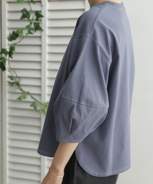 URBAN RESEARCH DOORS(アーバンリサーチドアーズ)の「コットンコクーンスリーブカットソー(Tシャツ/カットソー・レディース・ネイビー/ブルー・ONE)」の9枚目の写真