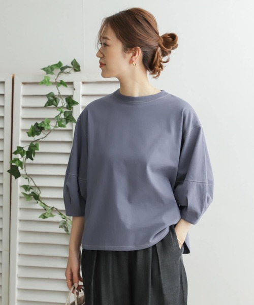 URBAN RESEARCH DOORS(アーバンリサーチドアーズ)の「コットンコクーンスリーブカットソー(Tシャツ/カットソー・レディース・ネイビー/ブルー・ONE)」の20枚目の写真