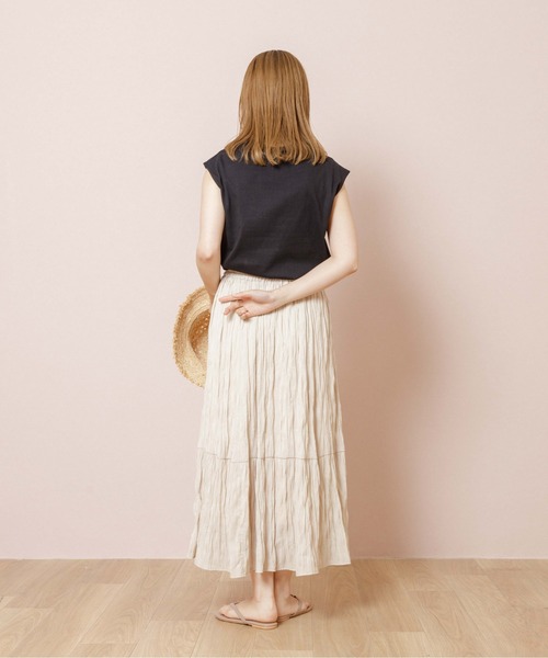 flower（フラワー）の「ブリーズワッシャースカート（スカート・レディース・グレー/イエロー・FREE）」の18枚目の写真