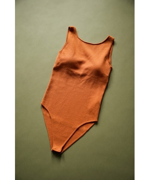 BLACK BY MOUSSY(ブラックバイマウジー)の「washable backless tank(ウォッシャブルバックレスタンク)(タンクトップ・レディース・ブラウン/オレンジ・FREE)」の16枚目の写真