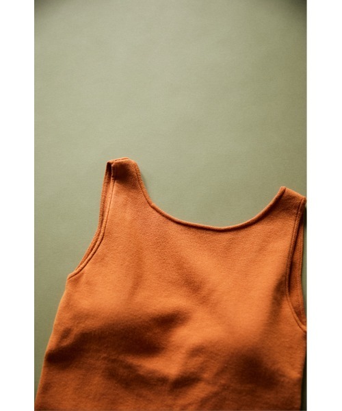 BLACK BY MOUSSY(ブラックバイマウジー)の「washable backless tank(ウォッシャブルバックレスタンク)(タンクトップ・レディース・ブラウン/オレンジ・FREE)」の18枚目の写真