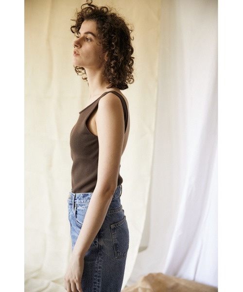 BLACK BY MOUSSY(ブラックバイマウジー)の「washable backless tank(ウォッシャブルバックレスタンク)(タンクトップ・レディース・ブラウン/オレンジ・FREE)」の19枚目の写真