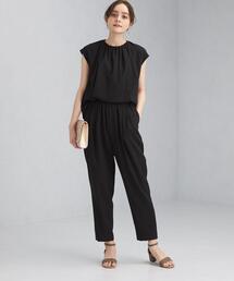 green label relaxing | D GB ネック ギャザー オールインワン(つなぎ/オールインワン)