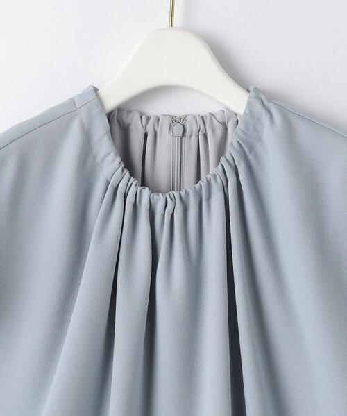 green label relaxing（グリーンレーベルリラクシング）の「D GB ネック ギャザー オールインワン（つなぎ/オールインワン・レディース・ライトブルー/ブラック・FREE）」の10枚目の写真