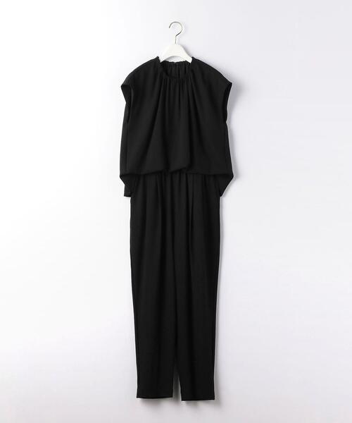 green label relaxing（グリーンレーベルリラクシング）の「D GB ネック ギャザー オールインワン（つなぎ/オールインワン・レディース・ライトブルー/ブラック・FREE）」の17枚目の写真