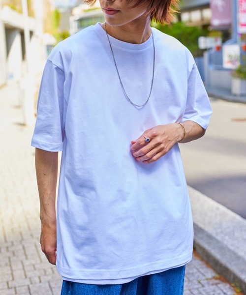 WEGO（ウィゴー）の「WEGO/【WEB限定】ドロップショルダーアンサンブルTシャツ（アンサンブル・メンズ・その他1/ブラック/ホワイト/ダークグリーン・MEDIUM/LARGE）」の13枚目の写真