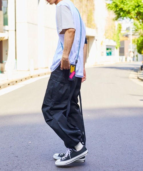 WEGO（ウィゴー）の「WEGO/【WEB限定】ドロップショルダーアンサンブルTシャツ（アンサンブル・メンズ・その他1/ブラック/ホワイト/ダークグリーン・MEDIUM/LARGE）」の6枚目の写真