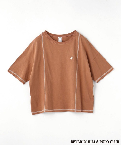 179/WG(イチナナキュウダブルジー)の「BEVERLY HILLS POLO CLUBコラボビグメントTシャツ(Tシャツ/カットソー・レディース・ライトグリーン/パープル/ライトグレー/ピンク・FREE)」の5枚目の写真