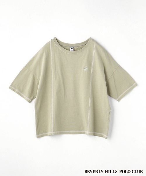 179/WG(イチナナキュウダブルジー)の「BEVERLY HILLS POLO CLUBコラボビグメントTシャツ(Tシャツ/カットソー・レディース・ライトグリーン/パープル/ライトグレー/ピンク・FREE)」の7枚目の写真