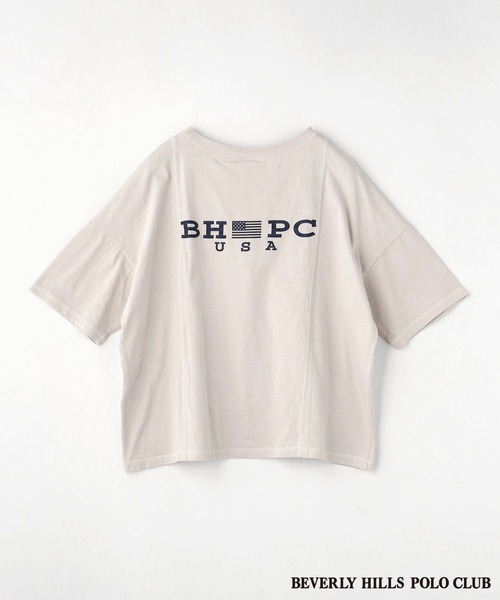 179/WG(イチナナキュウダブルジー)の「BEVERLY HILLS POLO CLUBコラボビグメントTシャツ(Tシャツ/カットソー・レディース・ライトグリーン/パープル/ライトグレー/ピンク・FREE)」の10枚目の写真