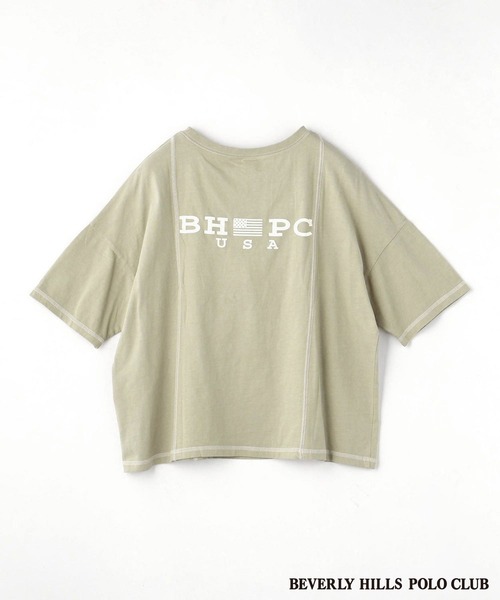 179/WG(イチナナキュウダブルジー)の「BEVERLY HILLS POLO CLUBコラボビグメントTシャツ(Tシャツ/カットソー・レディース・ライトグリーン/パープル/ライトグレー/ピンク・FREE)」の11枚目の写真