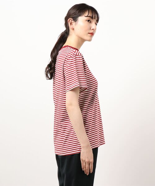 jumelle（ジュメロ）の「マリンボーダーT（Tシャツ/カットソー・レディース・ブラック/レッド・FREE）」の4枚目の写真