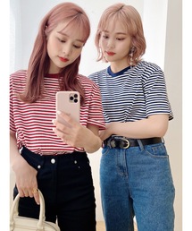 jumelle | marine border T(Tシャツ/カットソー)