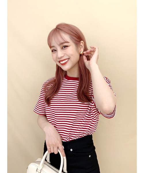 jumelle（ジュメロ）の「マリンボーダーT（Tシャツ/カットソー・レディース・ブラック/レッド・FREE）」の8枚目の写真