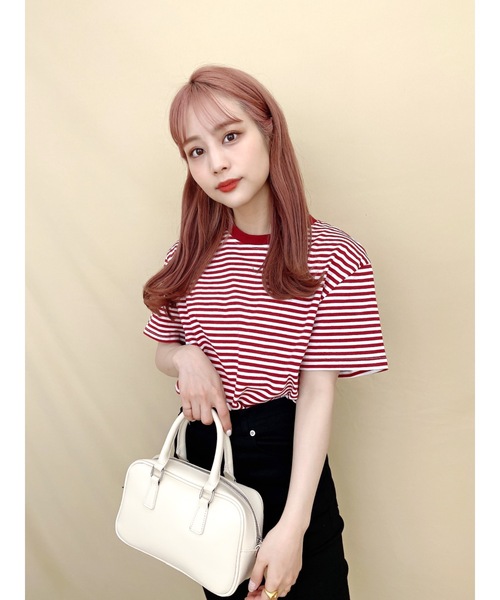 jumelle（ジュメロ）の「マリンボーダーT（Tシャツ/カットソー・レディース・ブラック/レッド・FREE）」の9枚目の写真