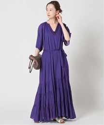 ヌキテパ⭐︎ティアード ロングワンピース 長袖 伊勢丹IENA ヌキテパ⭐︎ティアード ロングワンピース 長袖 伊勢丹IENA