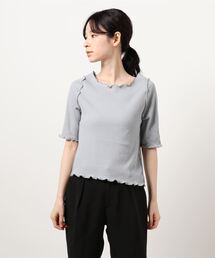 earth music&ecology | ワッフルメロ-カットプルオーバー　＊(Tシャツ/カットソー)