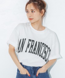 ユニセックス カレッジアソートプリントTee
