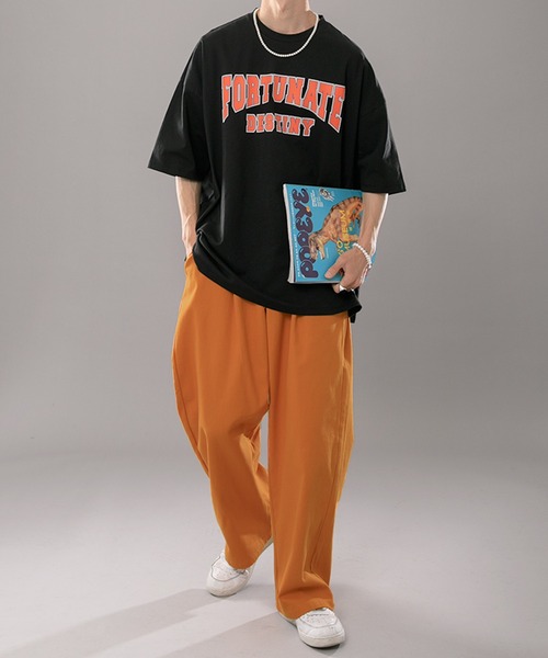 kutir（クティール）の「カレッジプリントビッグTシャツ（Tシャツ/カットソー・メンズ・ブラック/ネイビー/オフホワイト・MEDIUM/LARGE）」の17枚目の写真