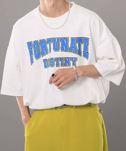 kutir（クティール）の「カレッジプリントビッグTシャツ（Tシャツ/カットソー・メンズ・ブラック/ネイビー/オフホワイト・MEDIUM/LARGE）」の22枚目の写真