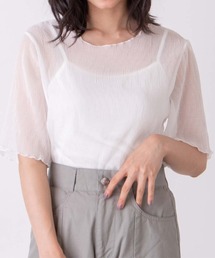 WEGO | WEGO/【2点セット】シフォンブラウスキャミSET(Tシャツ/カットソー)