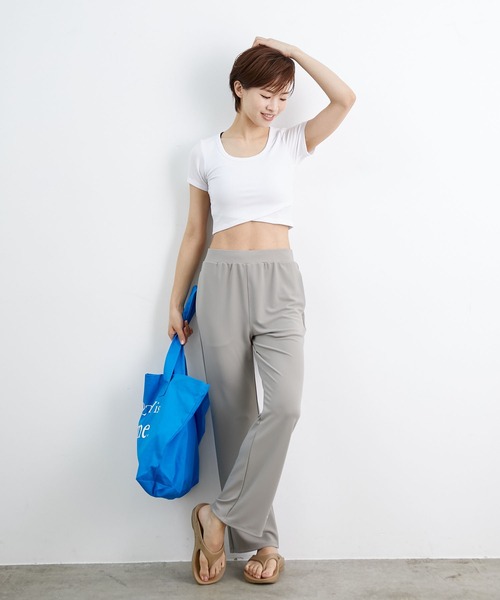 NERGY（ナージー）の「【YEAR OF OURS】ロゴプリントビッグトートバッグ（トートバッグ・レディース・ブルー・FREE）」の10枚目の写真