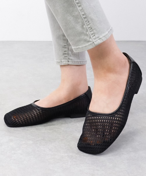 Liberty Doll 低反発クッション スクエアメッシュパンプス 1151