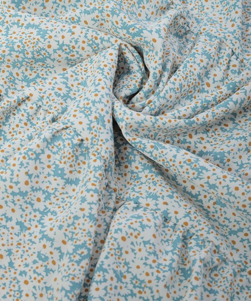 fifth calin（フィフスカラン）の「花柄フリルデザインワンピース（ワンピース・レディース・ライトブルー/ブラック/ブルー・MEDIUM）」の10枚目の写真