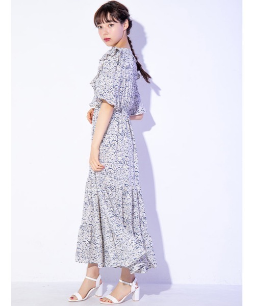 花柄フリルデザインワンピース（ワンピース）｜fifth calin（フィフス