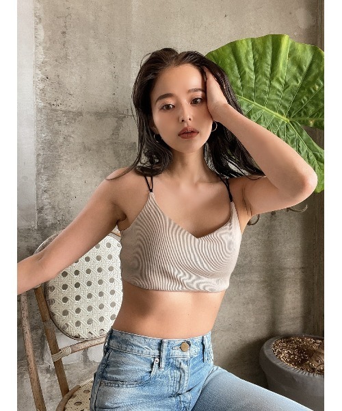 TRUNC（トランクエイティーエイト）の「Light Rib Inner TOPS（その他トップス・レディース・ブラック/ベージュ/ブラウン・FREE）」の21枚目の写真