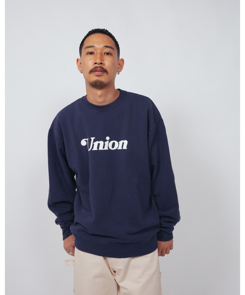 UNION（ユニオン）の「SUMMER LOGO CREW UNION ユニオン スウェット トレーナー（スウェット・メンズ・パープル/ネイビー/グレー・MEDIUM/LARGE/X-LARGE）」の6枚目の写真