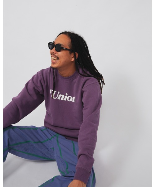 UNION（ユニオン）の「SUMMER LOGO CREW UNION ユニオン スウェット トレーナー（スウェット・メンズ・パープル/ネイビー/グレー・MEDIUM/LARGE/X-LARGE）」の9枚目の写真