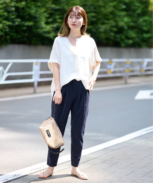 新品　ジャーナルスタンダード　レーヨン麻ノーカラーブラウス レーヨン麻ノーカラーブラウス（シャツ／ブラウス）｜JOURNAL
