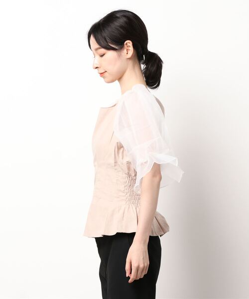 MIIA(ミーア)の「ハニーベルブラウス(シャツ/ブラウス・レディース・ブラック/ベージュ/ピンク・FREE)」の6枚目の写真