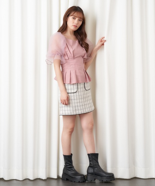 MIIA(ミーア)の「ハニーベルブラウス(シャツ/ブラウス・レディース・ブラック/ベージュ/ピンク・FREE)」の18枚目の写真