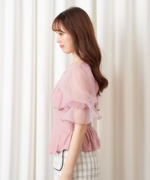 MIIA(ミーア)の「ハニーベルブラウス(シャツ/ブラウス・レディース・ブラック/ベージュ/ピンク・FREE)」の15枚目の写真