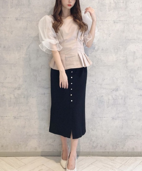 MIIA(ミーア)の「ハニーベルブラウス(シャツ/ブラウス・レディース・ブラック/ベージュ/ピンク・FREE)」の10枚目の写真