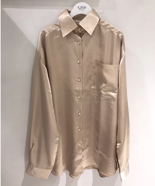 Ctr1（コントロール）の「Ctr1/コントロール/サテンシャツ（シャツ/ブラウス・レディース・オフホワイト/ベージュ・FREE）」の17枚目の写真