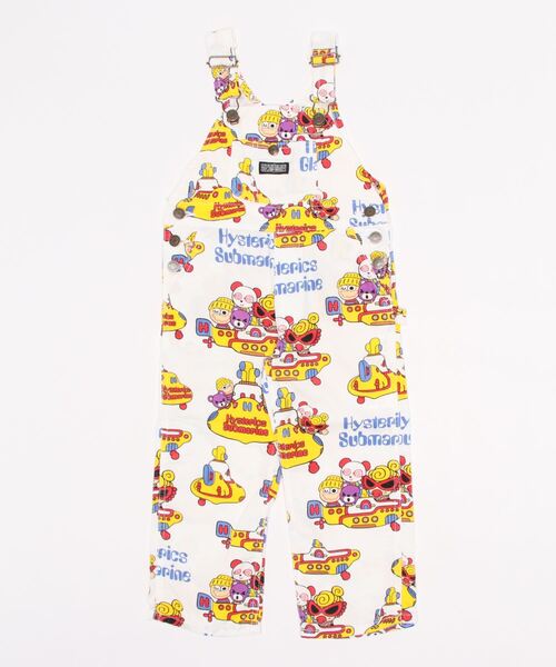 HYSTERIC MINI（ヒステリックミニ）の「HYSTERICS SUBMARINEサロペット（サロペット/オーバーオール・キッズ・ブラック系その他/ホワイト系その他/グリーン系その他・120/105）」の2枚目の写真