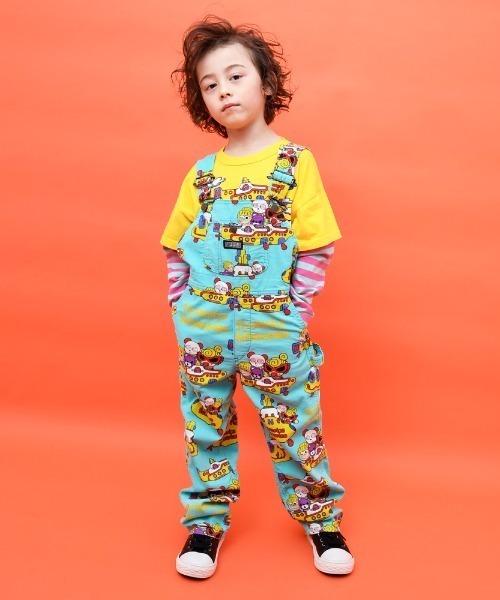 HYSTERIC MINI（ヒステリックミニ）の「HYSTERICS SUBMARINEサロペット（サロペット/オーバーオール・キッズ・ブラック系その他/ホワイト系その他/グリーン系その他・120/105）」の4枚目の写真