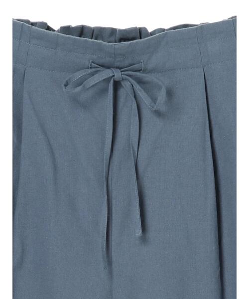 Green　Parks（グリーンパークス）の「ベルギーリネンブレンド バミューダパンツ＊（その他パンツ・レディース・ベージュ/オフホワイト/ブルー/チェック・FREE）」の14枚目の写真