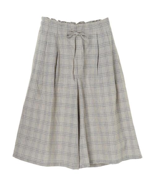 Green　Parks（グリーンパークス）の「ベルギーリネンブレンド バミューダパンツ＊（その他パンツ・レディース・ベージュ/オフホワイト/ブルー/チェック・FREE）」の20枚目の写真