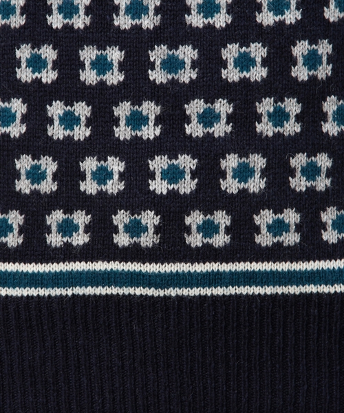 coen（コーエン）の「デイジージャガードニット（ニット/セーター・レディース・ネイビー/グレー・MEDIUM/LARGE）」の12枚目の写真