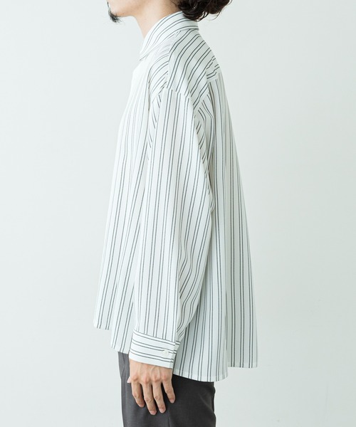 Lui's（ルイス）の「アムンゼン配色切替シャツ（シャツ/ブラウス・メンズ・ネイビー/ホワイト・MEDIUM/SMALL）」の9枚目の写真