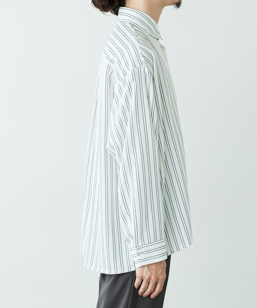 Lui's（ルイス）の「アムンゼン配色切替シャツ（シャツ/ブラウス・メンズ・ネイビー/ホワイト・MEDIUM/SMALL）」の11枚目の写真