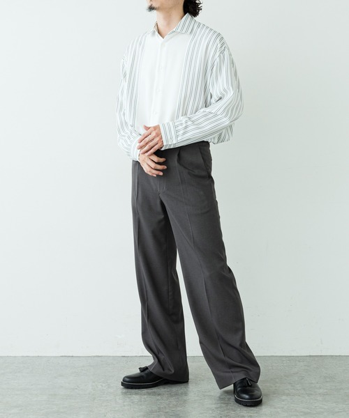 Lui's（ルイス）の「アムンゼン配色切替シャツ（シャツ/ブラウス・メンズ・ネイビー/ホワイト・MEDIUM/SMALL）」の16枚目の写真