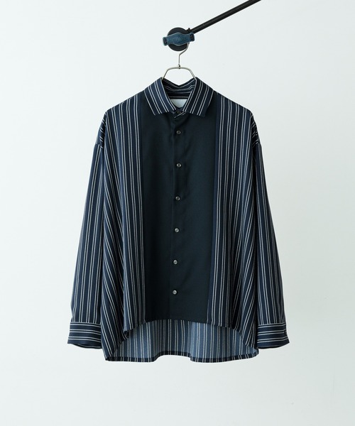 Lui's（ルイス）の「アムンゼン配色切替シャツ（シャツ/ブラウス・メンズ・ネイビー/ホワイト・MEDIUM/SMALL）」の20枚目の写真