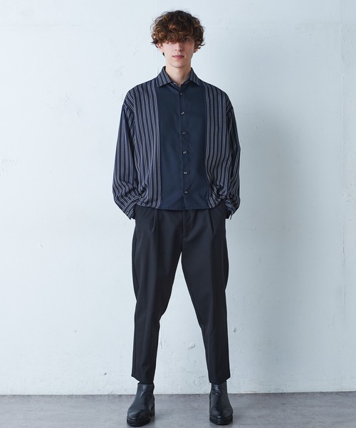 Lui's（ルイス）の「アムンゼン配色切替シャツ（シャツ/ブラウス・メンズ・ネイビー/ホワイト・MEDIUM/SMALL）」の22枚目の写真