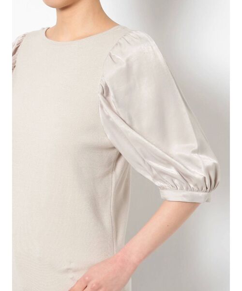 LAGUNAMOON(ラグナムーン)の「異素材ボリュームスリーブニットプルオーバー(ニット/セーター・レディース・ライトグレー/ブラック/ベージュ・FREE)」の13枚目の写真