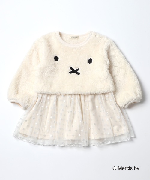 ミミロル☆ Go To Hollywood ドッキング ワンピース  01 セール】【miffy】ドットチュール ドッキングワンピース(80-90cm